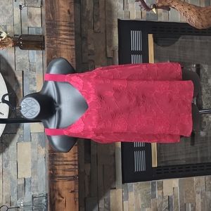 Loft burgundy wine lace sleeveless top